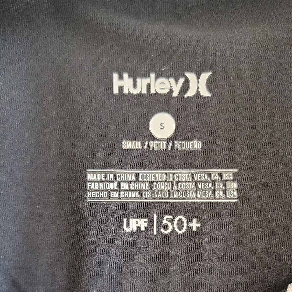 Hurley Black and White Floral Long Sleeve Tee - Picture 8 of 11